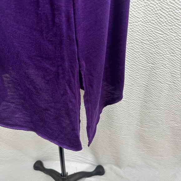 Terra & Sky Women's Size 3X  Slub Sharkbite Tunic Length Cowlneck Knit Top - Picture 6 of 9